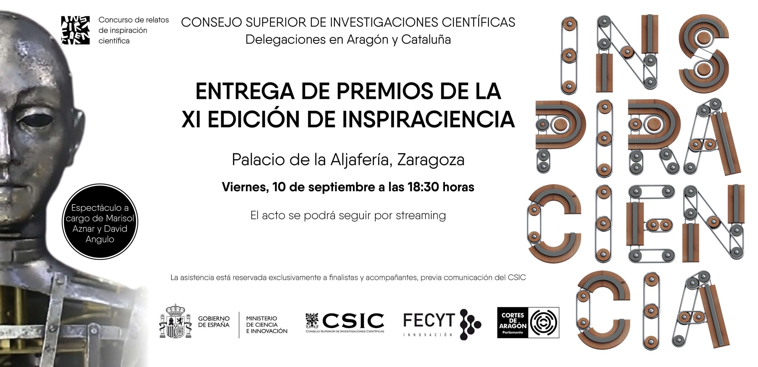 Invitación acto Inspiraciencia 2021