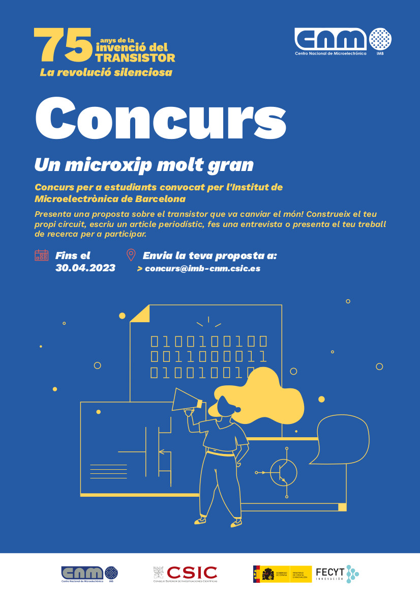 Pòster del concurs Un Microxip molt gran Pòster del concurs Un Microxip molt gran