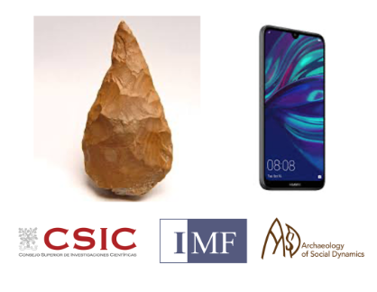 Cartell "De la pedra al telèfon mòbil, l'arqueologia com mai l'has vist"