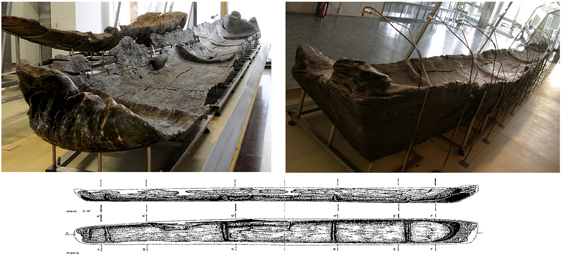 Canoa Marmotta 1, expuesta en el Museo delle Civiltà (Crédito: Museo delle Civiltà) Canoa Marmotta 1, expuesta en el Museo delle Civiltà (Crédito: Museo delle Civiltà)
