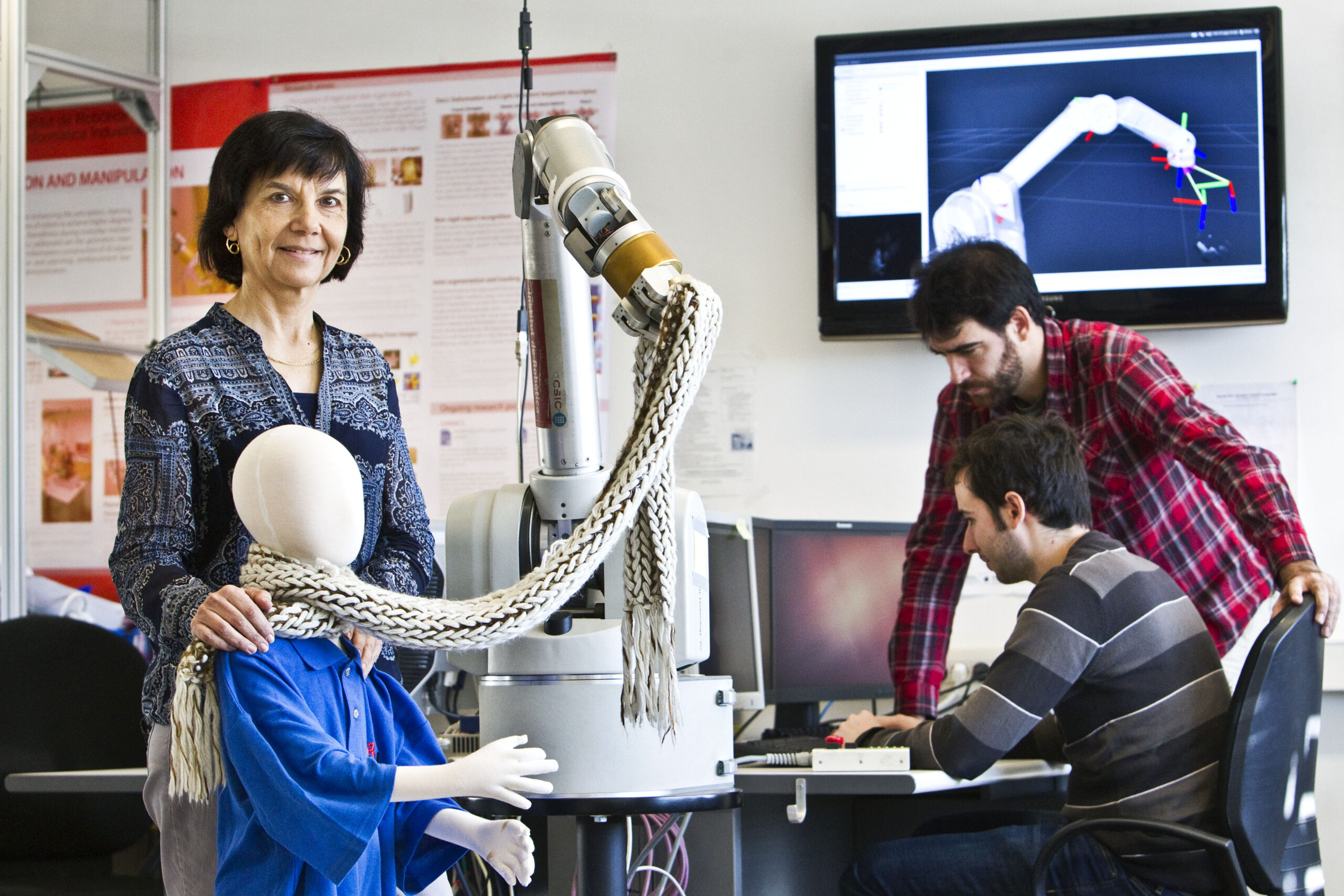 La investigadora Carme Torras en el seu laboratori. Imatge: Pere Virgili 